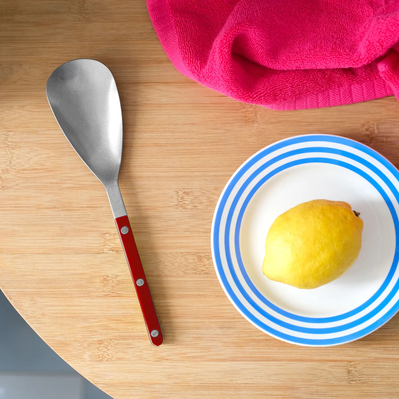 Rice Spoon, Bistrot Vintage Solid - Burgundy