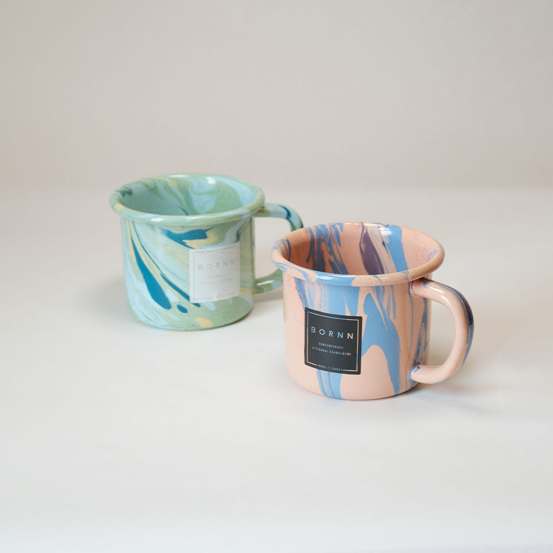 New Marble Large Mug - Peach