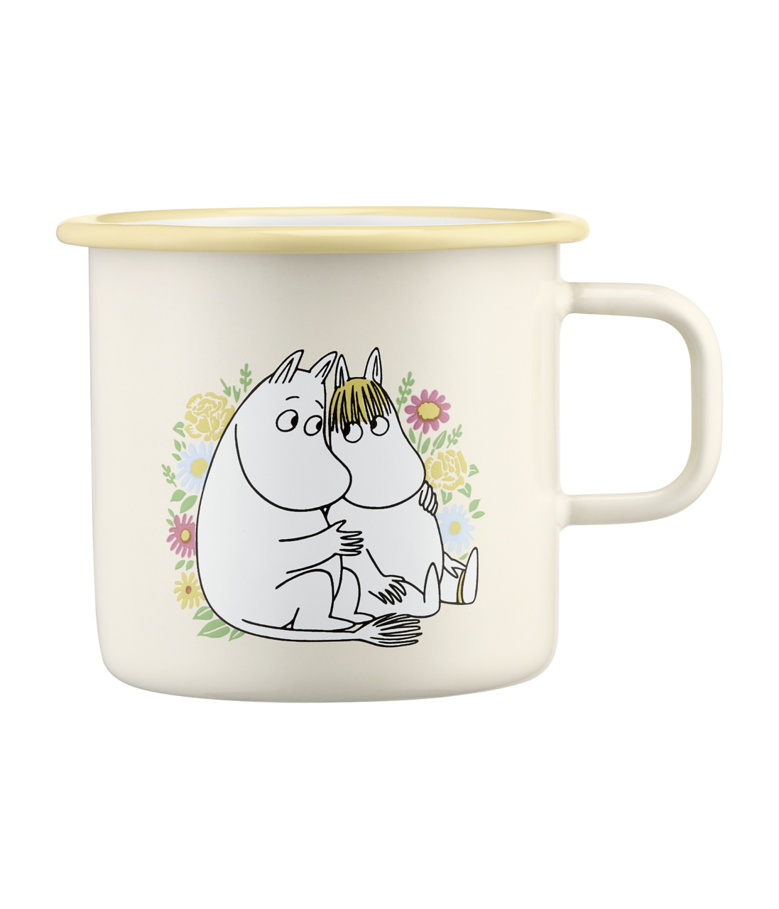 Moomin Enamel Mug Flowers 550ml
