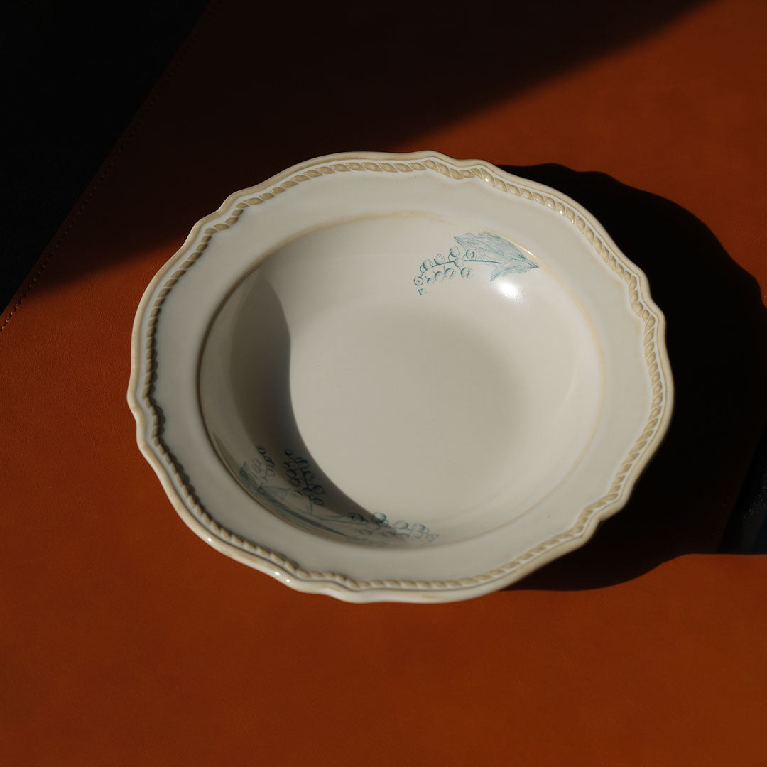 Round Plate 21.5cm 【Lily Of The Valley】