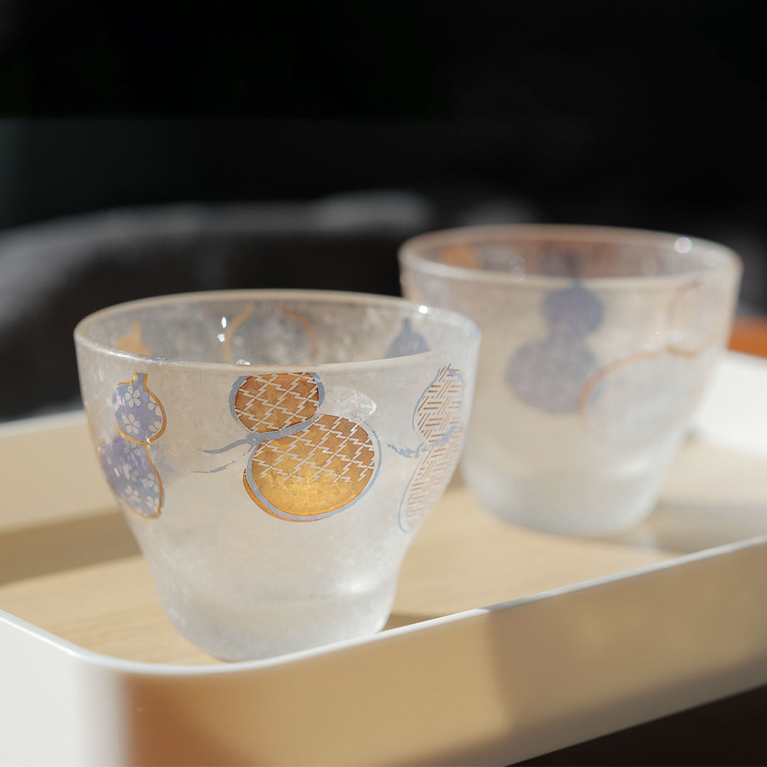 Aderia Six Gourds Sake Glass Pair Set