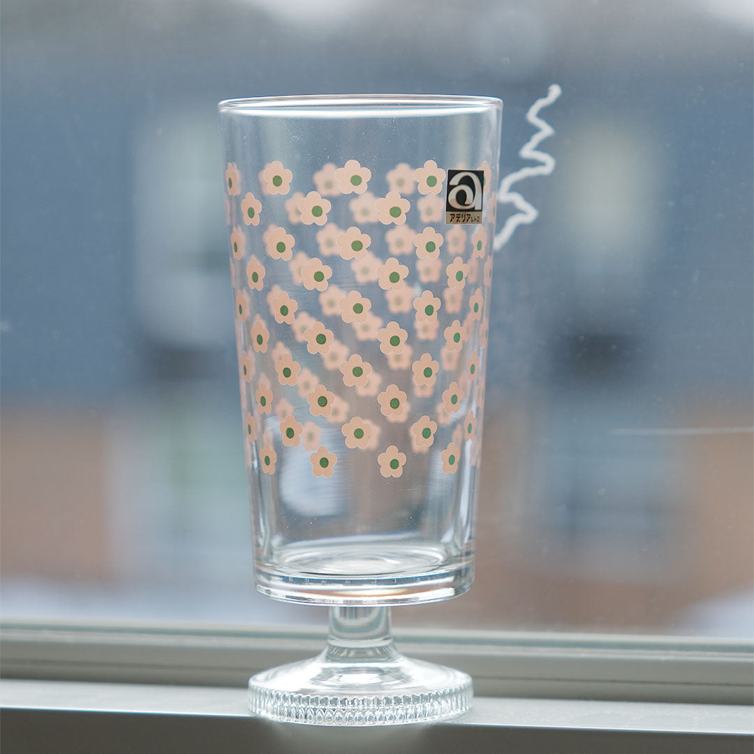 Aderia Retro Cherry Blossom Stemware Glass