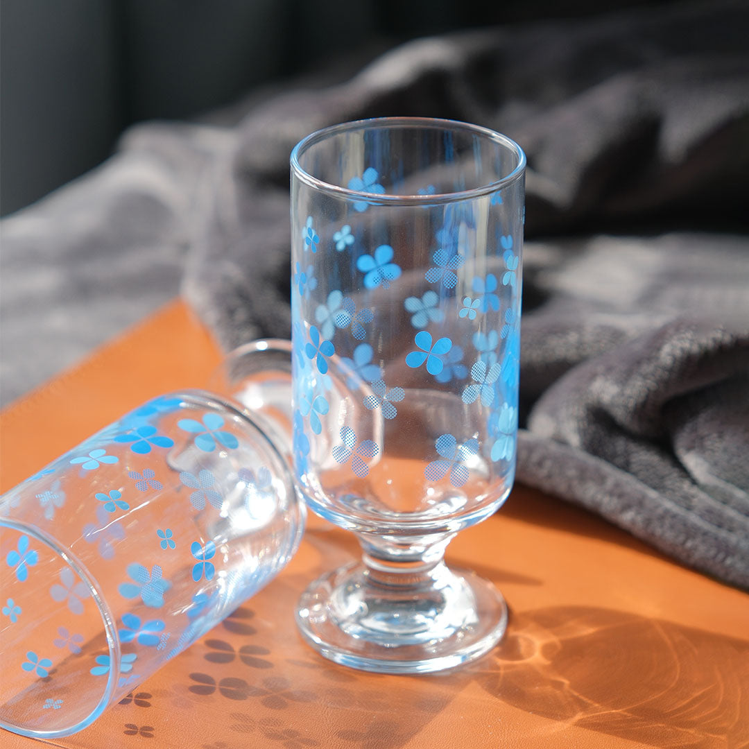 Dessert Cup Blue Flowers