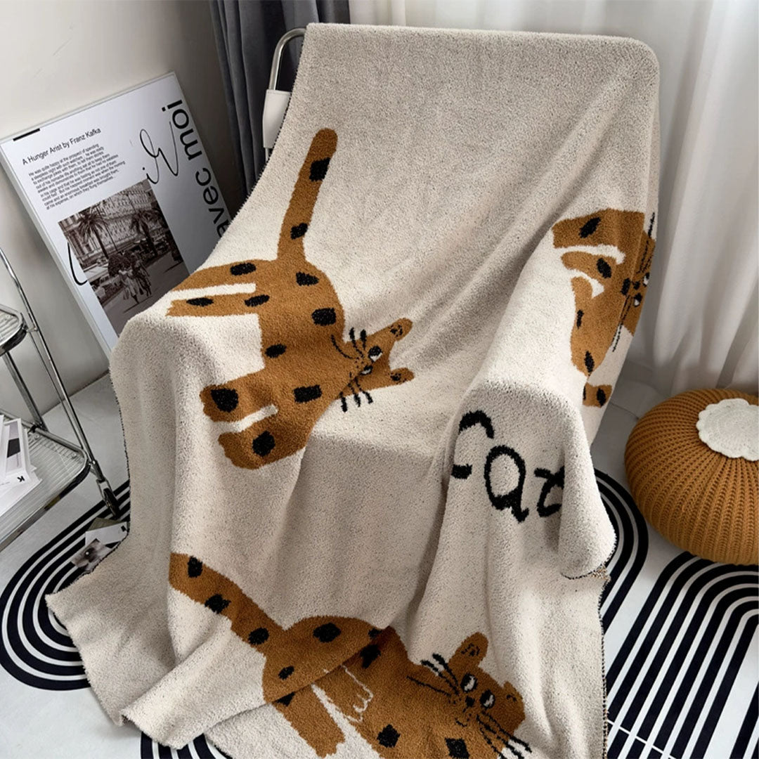 Cozy Cat All-Season Fleece Blanket
