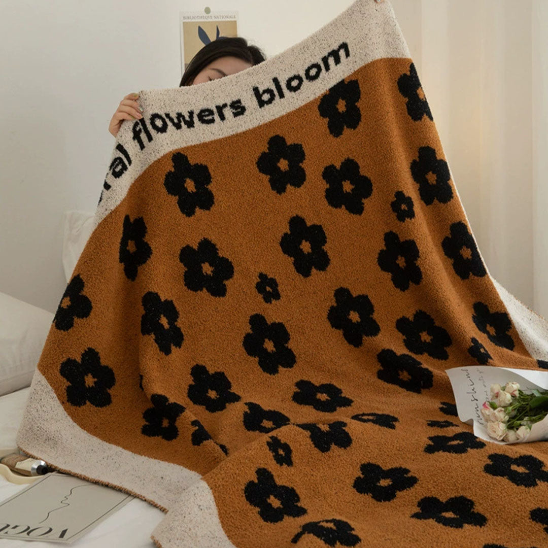 Floral All-Season Fleece Blanket