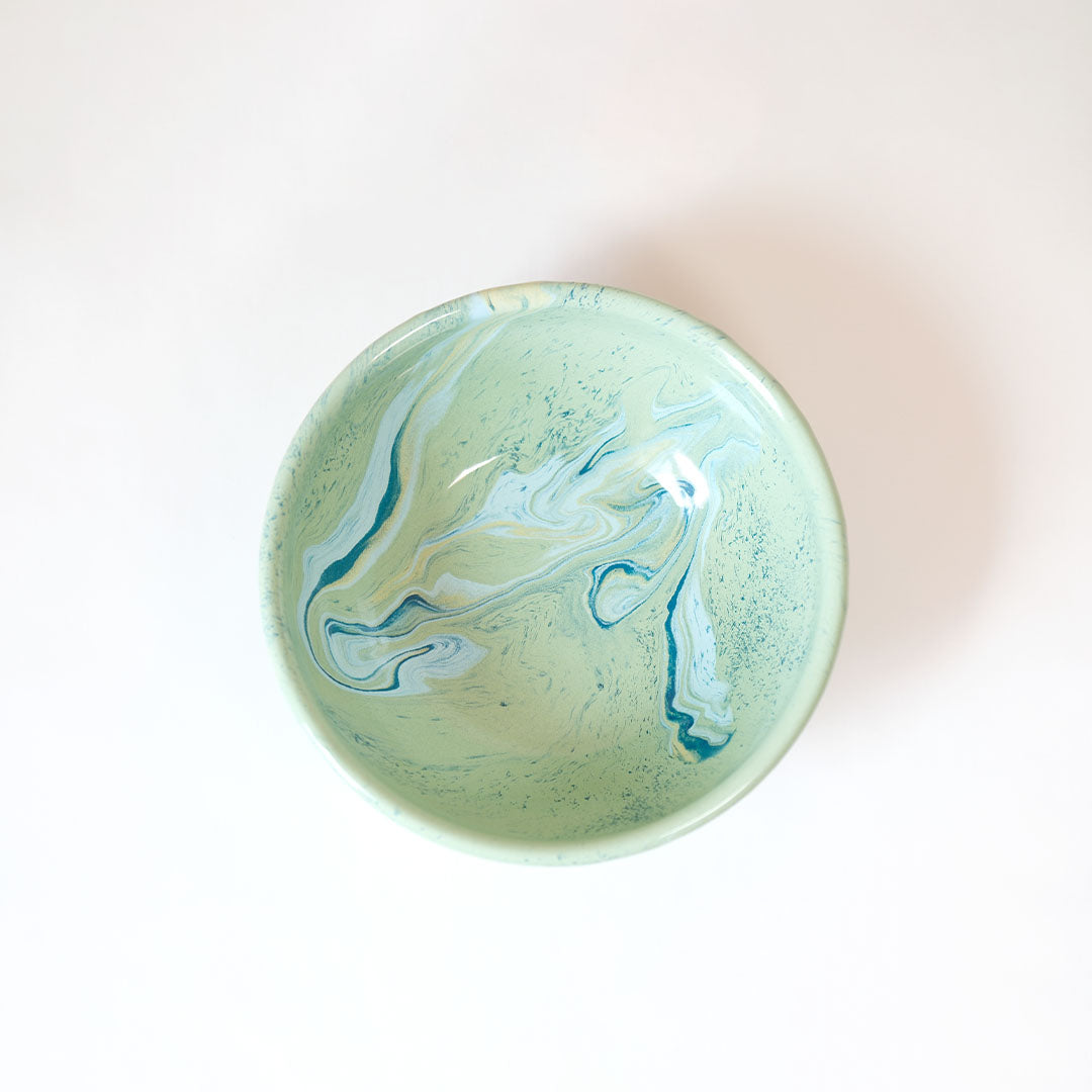New Marble Cereal Bowl - Mint