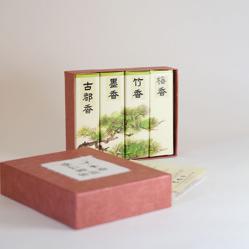 Koto, Ink, Bamboo, and Plum Set (15 sticks x 4 scents)
