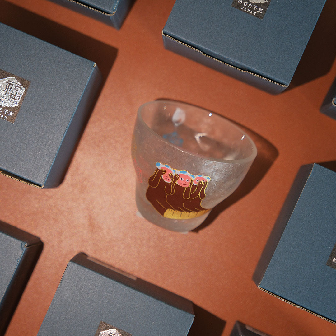 Aderia Monkey Glass Cup【Lucky Zodiac】