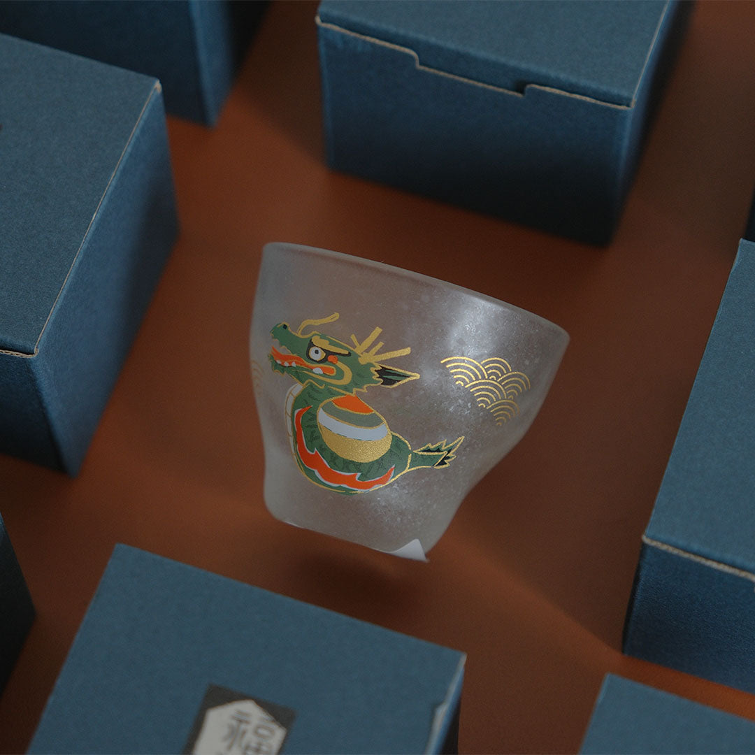 Aderia Dragon Glass Cup【Lucky Zodiac】