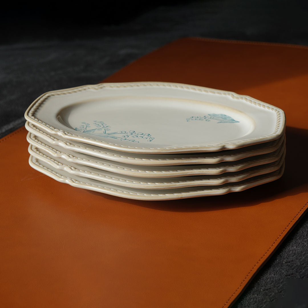 Oval Plate 23cm【Lily Of The Valley】