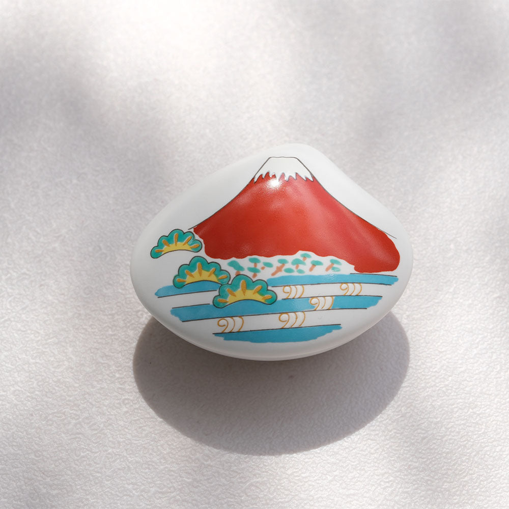 Shell-shaped incense Holder -Red Fuji