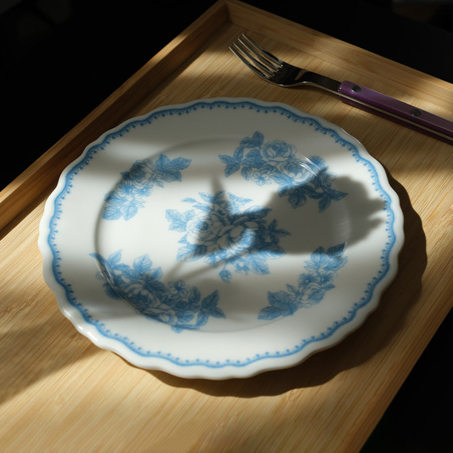 Still Rose- dessert plate