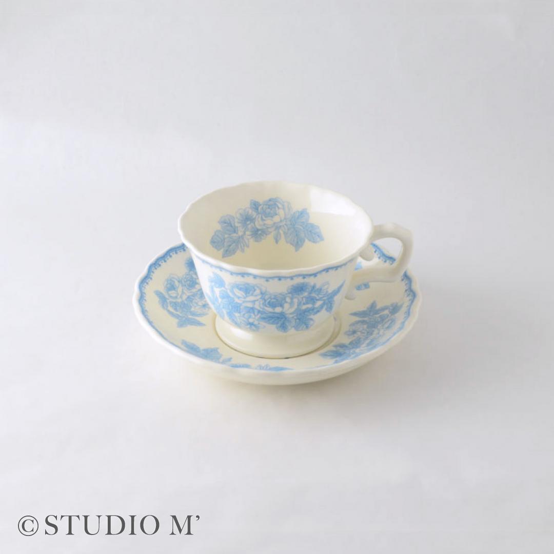Still Rose- cup with saucer