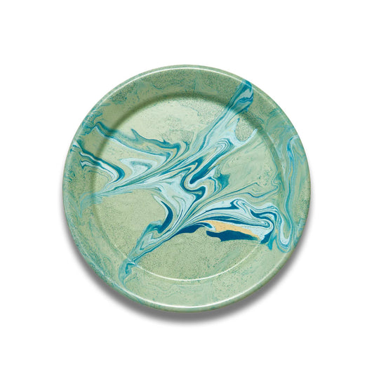 New Marble Large Flat Plate - Mint