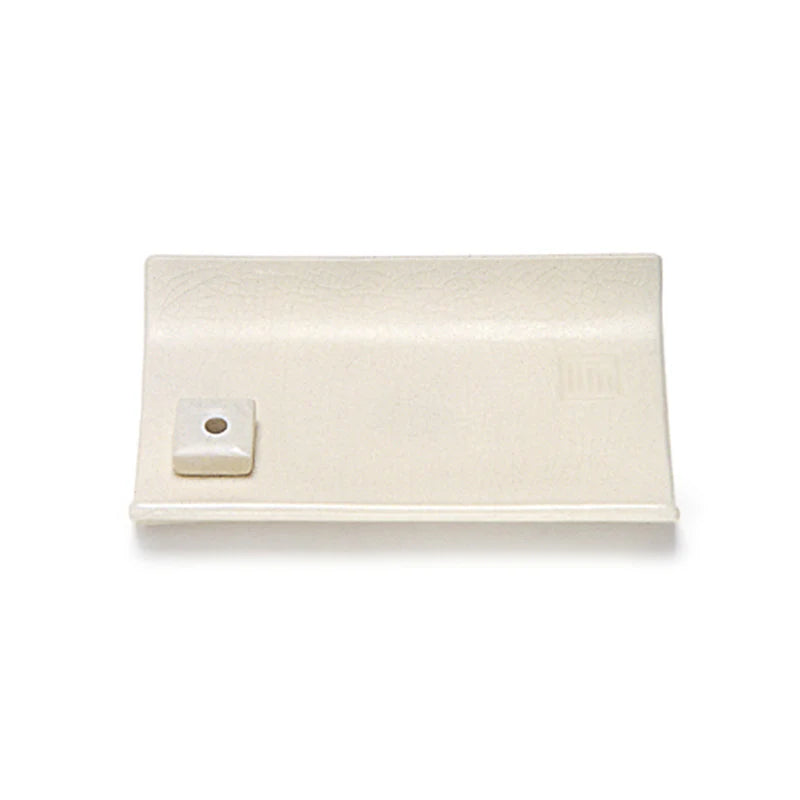 YUKARI - White Ceramic Plate with Incense Stand