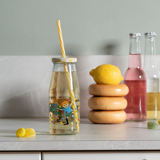 Pippi Bottle with Straw and Lid Hoppsansa 450ml