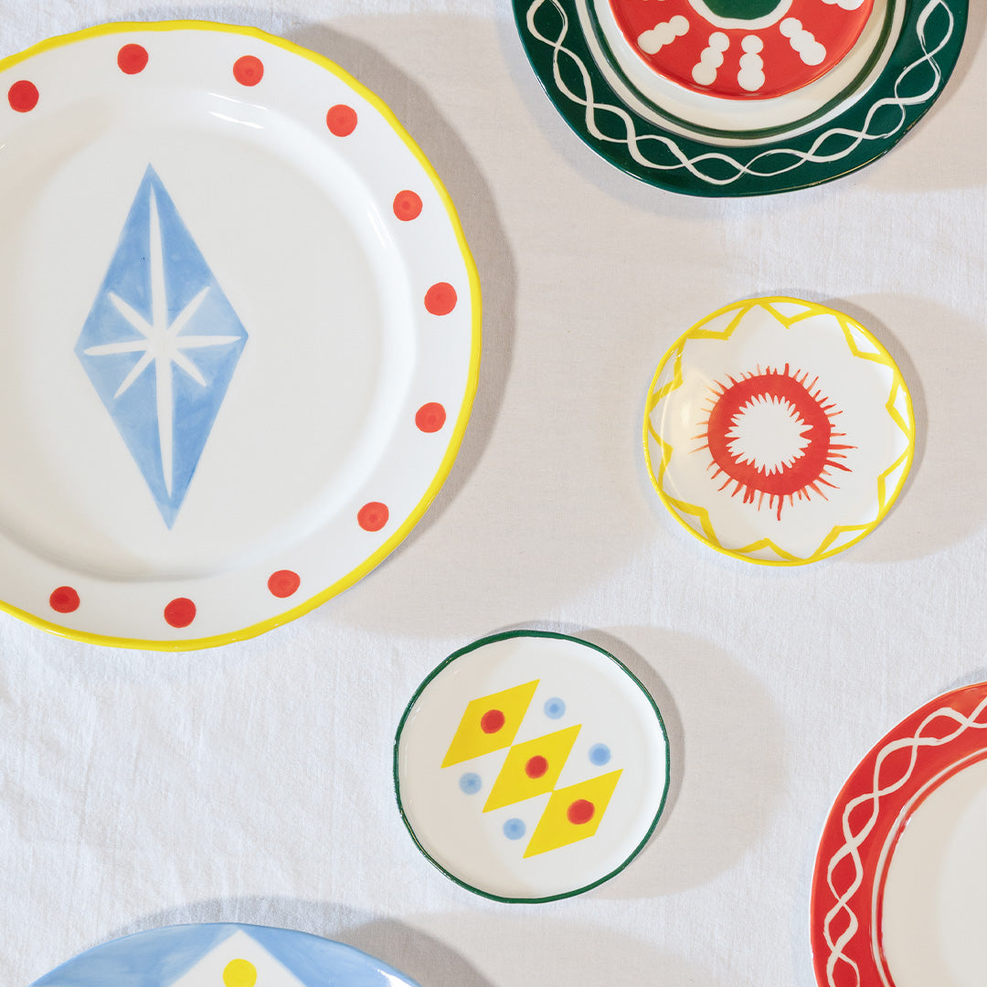 【&k】Plate Festivo Large Rhombic