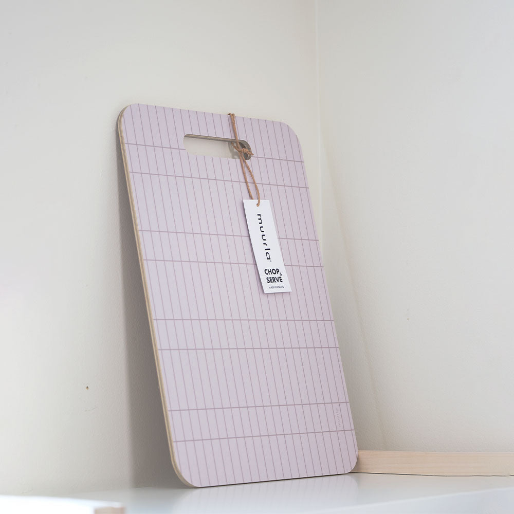 Checks & Stripes Board Beige 30x44 cm