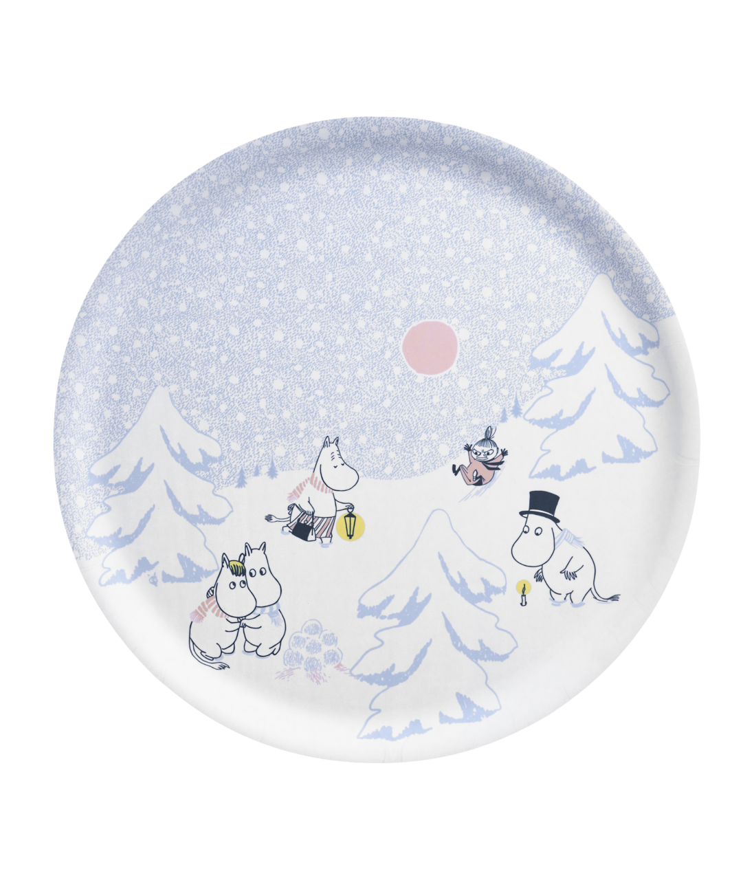 Moomin Tray Let it Snow 35cm