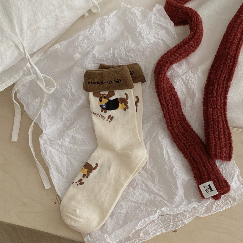 Rollable Dachshund Socks