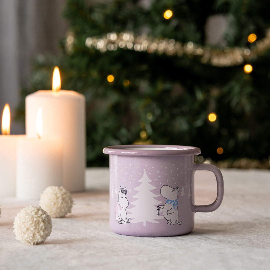 Moomin Enamel Mug Snowfall 250ml