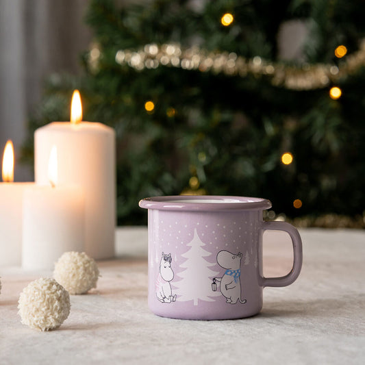 Moomin Enamel Mug Snowfall 250ml