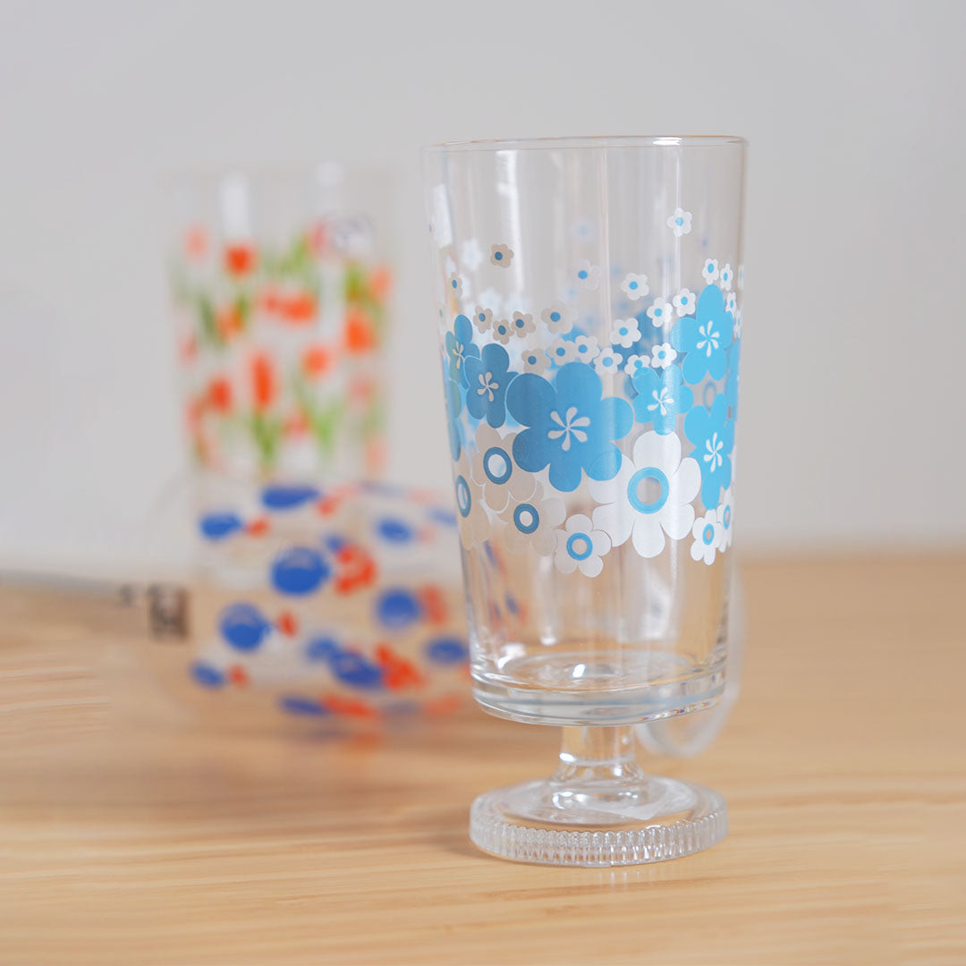 Aderia Retro Flower Ring Stemware Glass