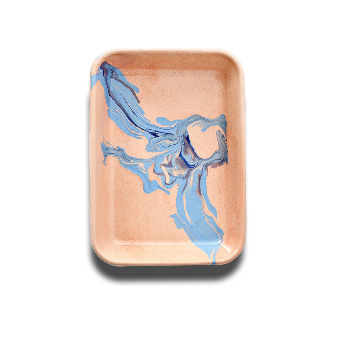 New Marble Large Baking Dish - Peach