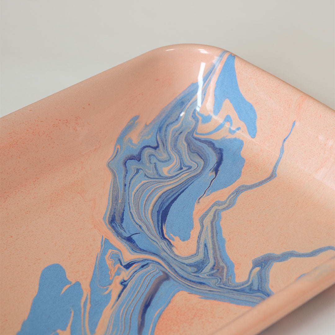 New Marble Large Baking Dish - Peach