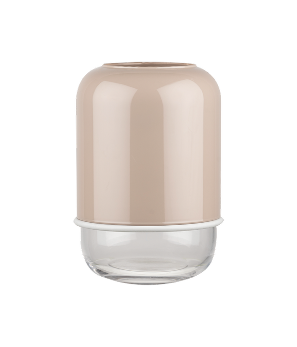 Muurla Capsule Vase Clear/Beige