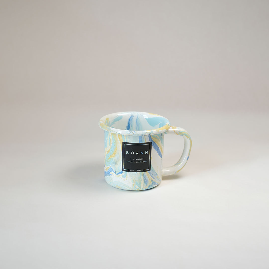 New Marble Small Mug - Lemon Cream
