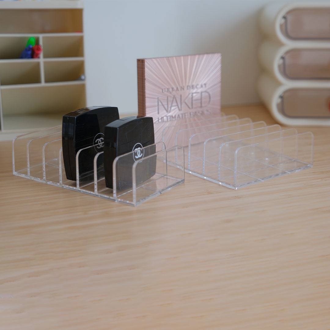 7-Slot Clear Eyeshadow Organizer  （2 Sizes Available）