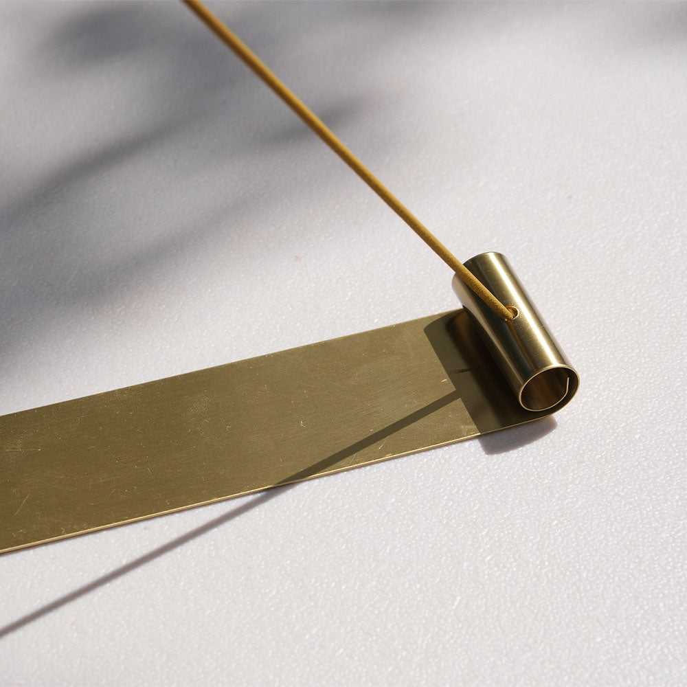 Brass Long Incense Holder – Plain