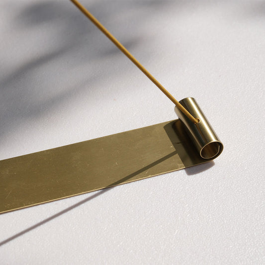 Brass Long Incense Holder – Plain