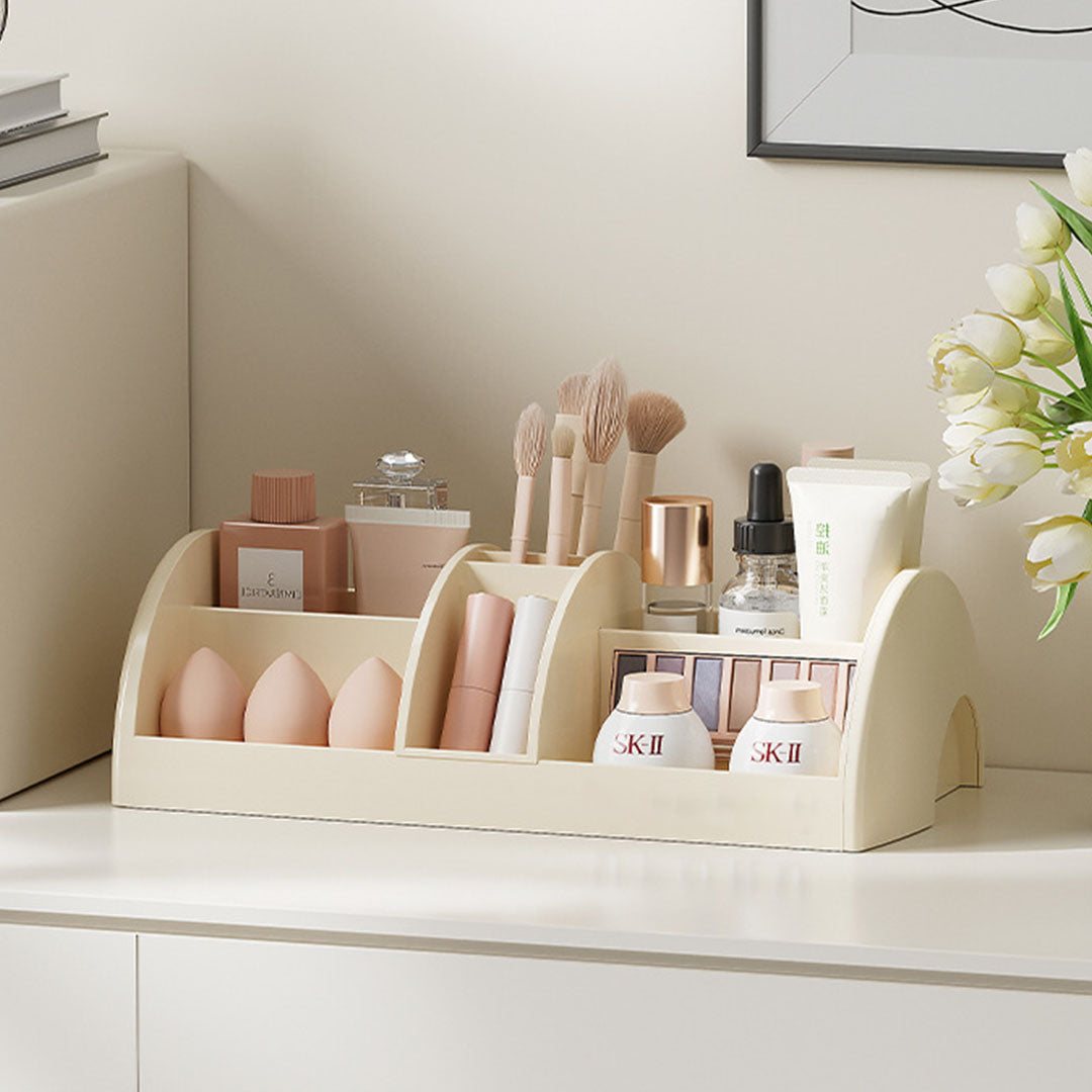 Cream White Arc Multi-Functional Organizer
