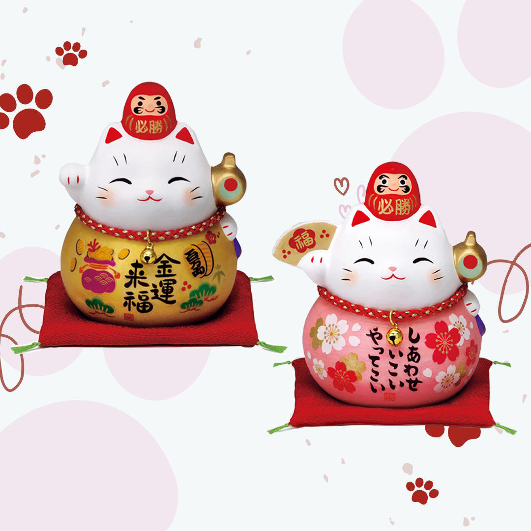 Victory Daruma Lucky Cat