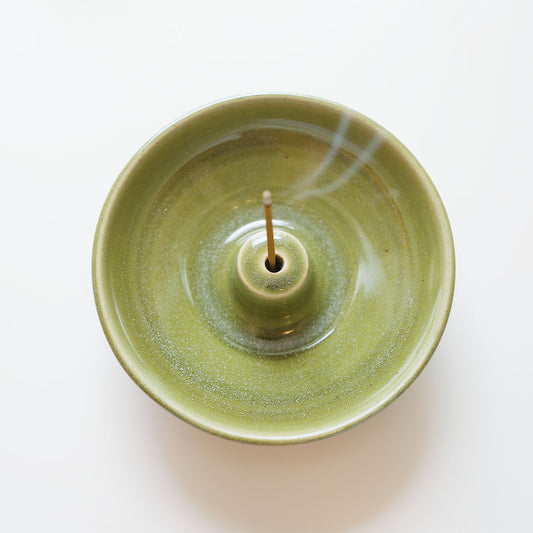 Wheel Incense Holder- Olive
