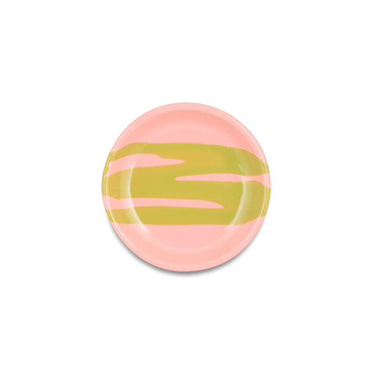Primavera Small Plate - Chartreuse on Rose