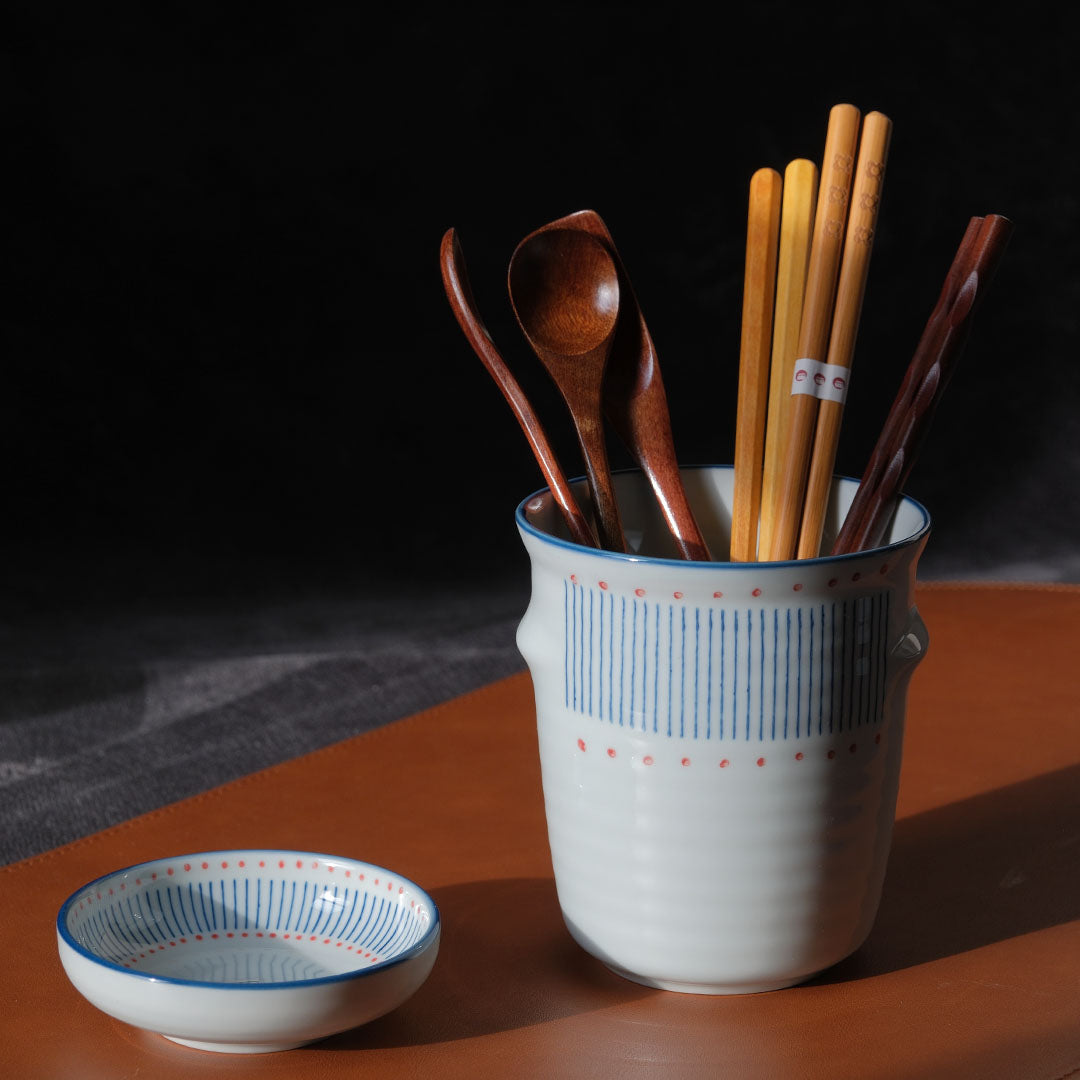 Fishing Light Ceramic Chopstick Holder & Base