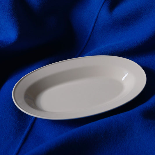 Moonlit Oval Plate 27.5cm
